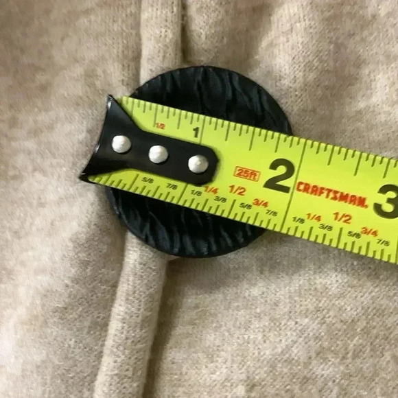 Joseph Ribkoff Sweater, warm honey oatmeal color, stretch, button up, Sz 8 - Picture 14 of 14